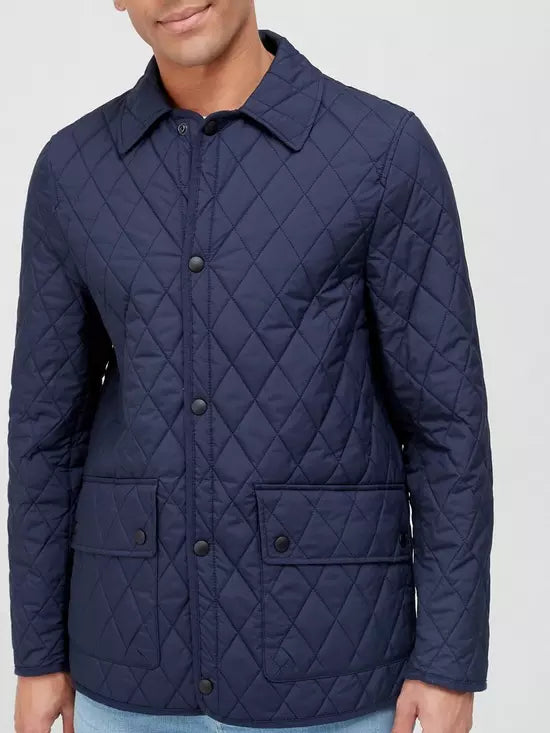 Very Man Quilted Jacket Navy