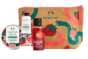 The Body Shop Zipper Juicy Strawberry Bag Gift Set
