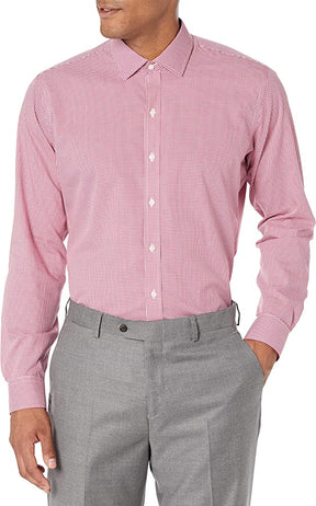 Buttoned Down - Men's Slim Fit Spread Collar Pattern Dress Shirt