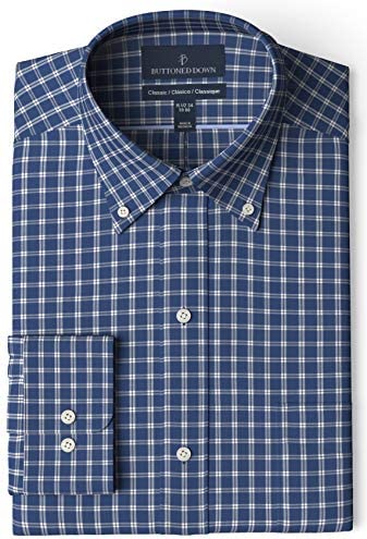 Buttoned Down - Men's Classic Fit Plaid Dress Shirt
