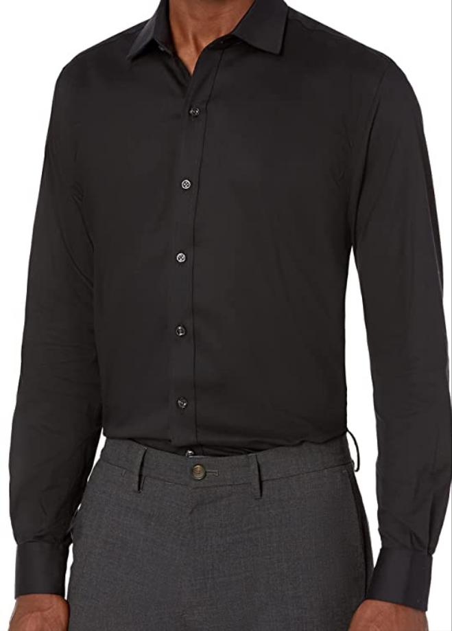 Buttoned Down - Men's Slim Fit Stretch Twill Dress Shirt