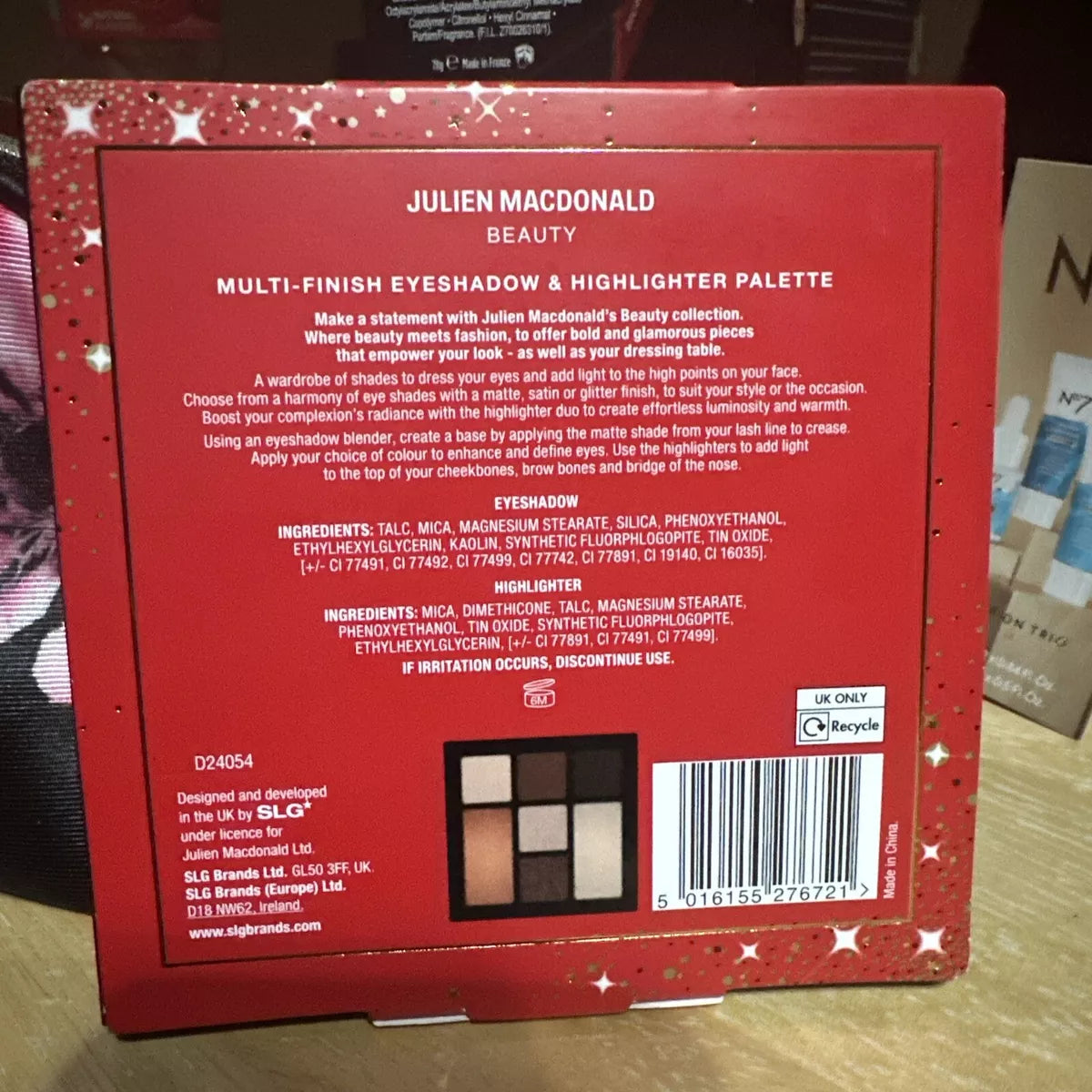 Julien Macdonald Beauty - Runway Glam Eyeshadow & Highlighter Palette