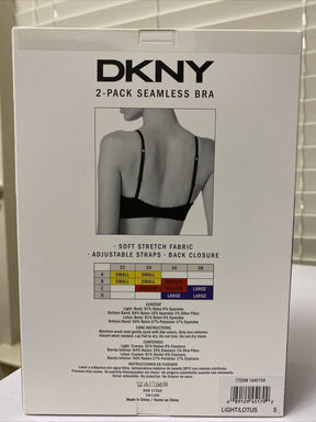 DKNY Ladies' 2 Pack Seamless Bralette Seamless Bra Soft Stretch