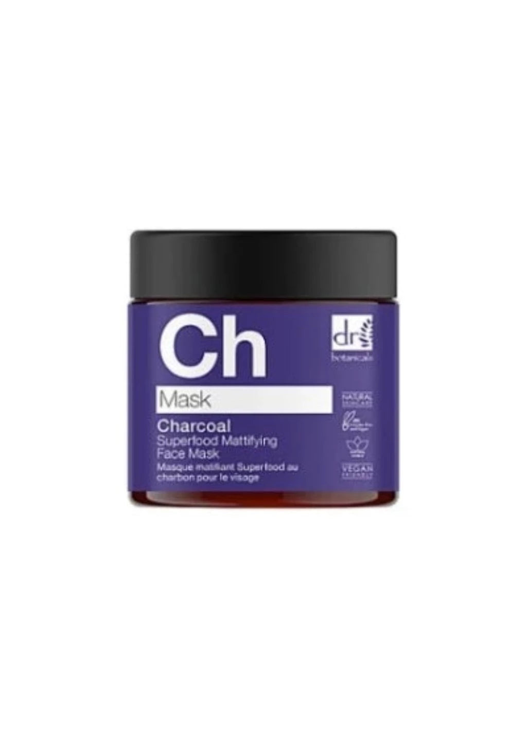 Dr Botanicals Charcoal Superfood Mattifying Face Mask 60ml