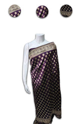 Purple Banarsi Silk Saree