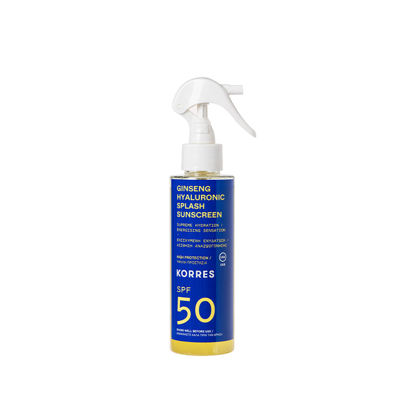 Korres Sun Protection Ginseng & Hyaluronic Splash SPF50