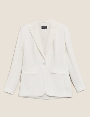 Tailored Tuxedo Single Breasted Blazer