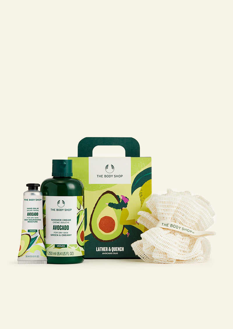 The Body Shop Lather Quench Avocado Duo Gift Set