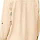 V by Very Women’s Roll Tab Sleeve Linen Mix Casual Shirt Stone