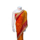 Yellow Red Skin Border Saree