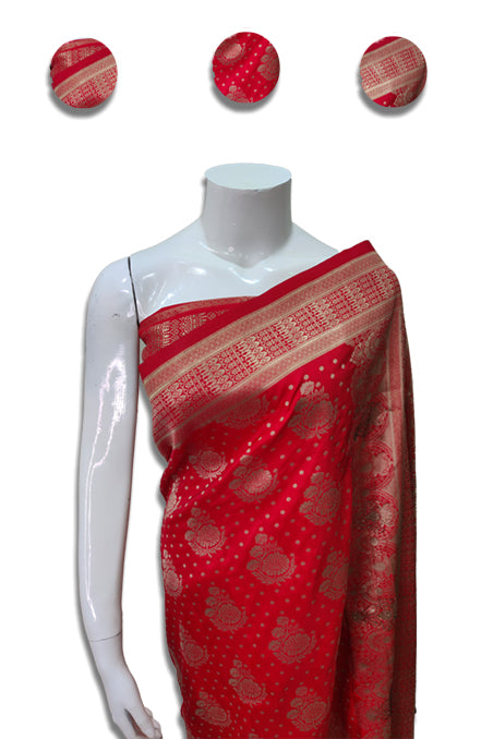 Red banarsi Saree