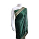 Green Gold Border Saree