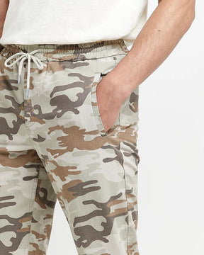 Green Skinny Fit Camo Cargo Trousers