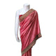 Pink Gold Border Saree
