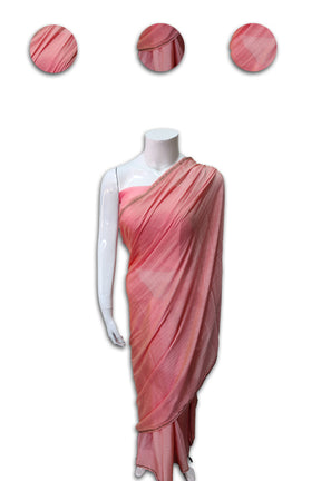 Georgette Saree with Lurex Strips