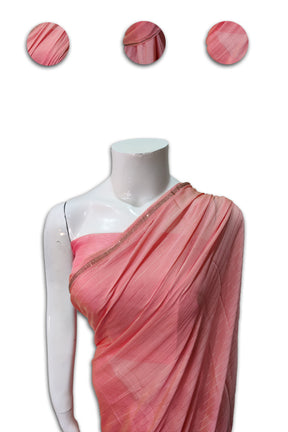 Georgette Saree with Lurex Strips