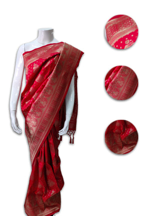 Red banarsi Saree