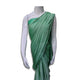 Georgette Sea Green Full Plain Saree