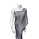Georgette Grey Full Plain Saree